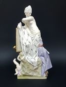 Фарфоровая скульптура "Аллегория картины 18 век"