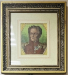 Раскрашенная гравюра с портретом Александра I